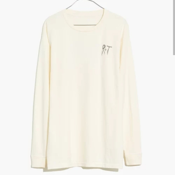 Madewell Rivet & Thread Campout Long-Sleeve Tee cream XL NB932 - Picture 3 of 16